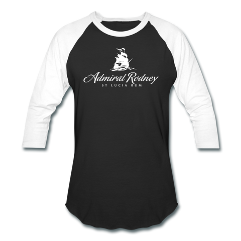 Admiral Rodney Rum - Baseball T-Shirt - black/white