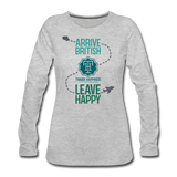 Trailer Happiness - Women's Premium Long Sleeve T-Shirt - heather gray