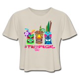 #TIKIASFUCK 1 - Women's Cropped T-Shirt - dust