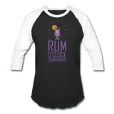 It's Rum O'Clock 2020 - Baseball T-Shirt - black/white