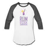 It's Rum O'Clock 2020 - Baseball T-Shirt - white/charcoal
