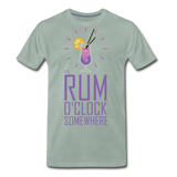 It's Rum O'Clock 2020 - Men's Premium T-Shirt - steel green