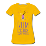 It's Rum O'Clock 2020 - Women’s Premium T-Shirt - sun yellow