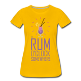 It's Rum O'Clock 2020 - Women’s Premium T-Shirt - sun yellow