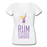 It's Rum O'Clock 2020 - Women's Scoop Neck T-Shirt - white
