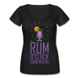 It's Rum O'Clock 2020 - Women's Scoop Neck T-Shirt - black