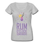 It's Rum O'Clock 2020 - Women's Scoop Neck T-Shirt - heather gray