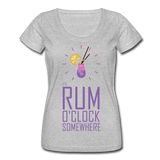 It's Rum O'Clock 2020 - Women's Scoop Neck T-Shirt - heather gray