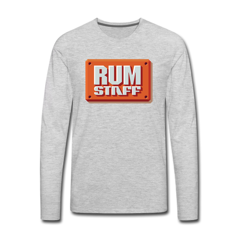 RUM STAFF - Men's Premium Long Sleeve T-Shirt - heather gray