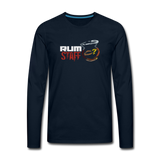 RUM STAFF - Men's Premium Long Sleeve T-Shirt - deep navy