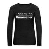 Trust me I'm A Rummelier - Women's Premium Long Sleeve T-Shirt - charcoal grey