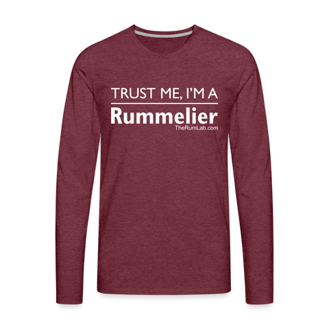 Trust me I'm A Rummelier - Men's Premium Long Sleeve T-Shirt - heather burgundy