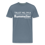 Trust me I'm A Rummelier - Men's Premium T-Shirt - steel blue
