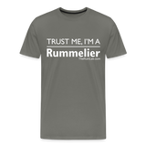Trust me I'm A Rummelier - Men's Premium T-Shirt - asphalt gray