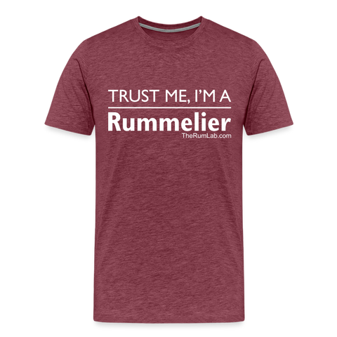 Trust me I'm A Rummelier - Men's Premium T-Shirt - heather burgundy