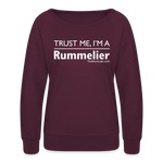 Trust me I'm A Rummelier - Women’s Crewneck Sweatshirt - plum