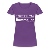 Trust me I'm A Rummelier - Women’s Premium T-Shirt - purple
