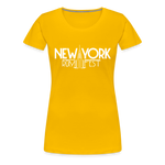 New York Rum Festival 2000 - Women’s Premium T-Shirt - sun yellow