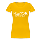 New York Rum Festival 2000 - Women’s Premium T-Shirt - sun yellow