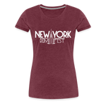 New York Rum Festival 2000 - Women’s Premium T-Shirt - heather burgundy
