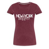 New York Rum Festival 2000 - Women’s Premium T-Shirt - heather burgundy