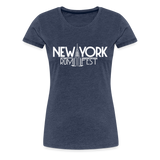 New York Rum Festival 2000 - Women’s Premium T-Shirt - heather blue