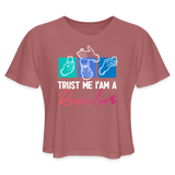 Trust Me I'am A Rummelier - Women's Cropped T-Shirt - mauve
