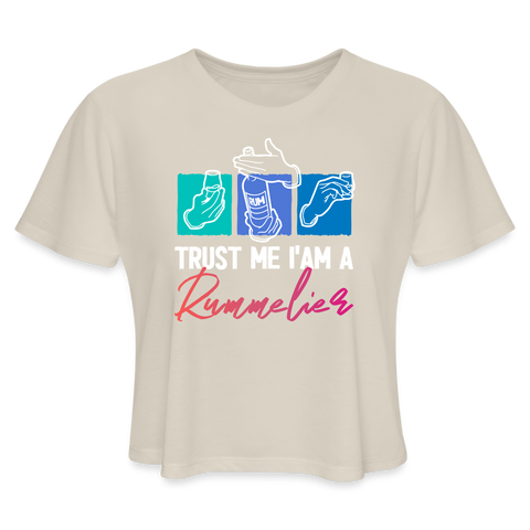 Trust Me I'am A Rummelier - Women's Cropped T-Shirt - dust
