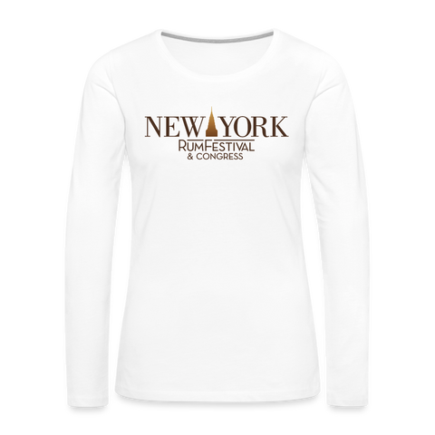 New York Rum Festival & Congress 2021 - Women's Premium Long Sleeve T-Shirt - white