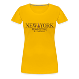 New York Rum Festival & Congress 2021 - Women’s Premium T-Shirt - sun yellow