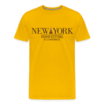 New York Rum Festival & Congress 2021 - Men's Premium T-Shirt - sun yellow