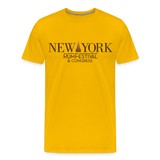 New York Rum Festival & Congress 2021 - Men's Premium T-Shirt - sun yellow