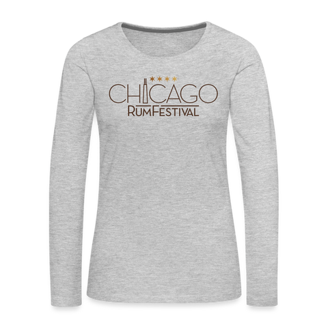 Chicago Rum Festival 2022 - Women's Premium Long Sleeve T-Shirt - heather gray
