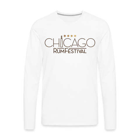 Chicago Rum Festival 2022 - Men's Premium Long Sleeve T-Shirt - white