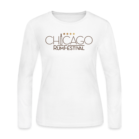 Chicago Rum Festival 2022 - Women's Long Sleeve Jersey T-Shirt - white