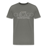 Chicago Rum Festival - Men's Premium T-Shirt - asphalt gray