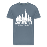 Chicago Rum Festival 2000W - Men's Premium T-Shirt - steel blue