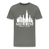 Chicago Rum Festival 2000W - Men's Premium T-Shirt - asphalt gray