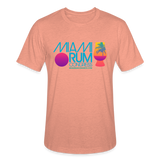 Miami Rum Congress - Unisex Heather Prism T-Shirt - heather prism sunset