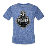Vocation - Men’s Moisture Wicking Performance T-Shirt - heather blue