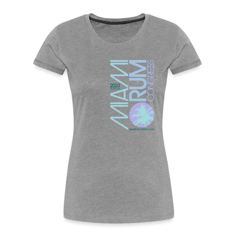 Miami Rum Congress 2023 - Women’s Premium Organic T-Shirt - heather gray