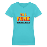 The Funk - Women's V-Neck T-Shirt - aqua