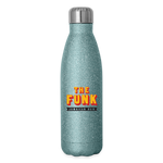 The Funk - Insulated Stainless Steel Water Bottle - turquoise glitter