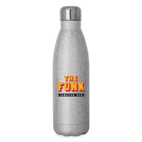 The Funk - Insulated Stainless Steel Water Bottle - silver glitter