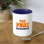 The Funk - Contrast Coffee Mug - white/cobalt blue
