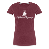 Admiral Rodney Rum - Women’s Premium T-Shirt - heather burgundy
