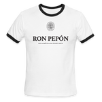 Ron Pepón - Men's Ringer T-Shirt - white/black