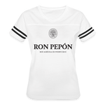 Ron Pepón - Women’s Vintage Sport T-Shirt - white/black