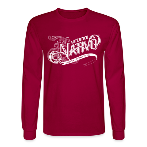 Nativo - Men's Long Sleeve T-Shirt - dark red