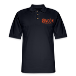 Ron Rincón - Men's Pique Polo Shirt - midnight navy